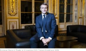 Emmanuel Macron à l'Élysée
