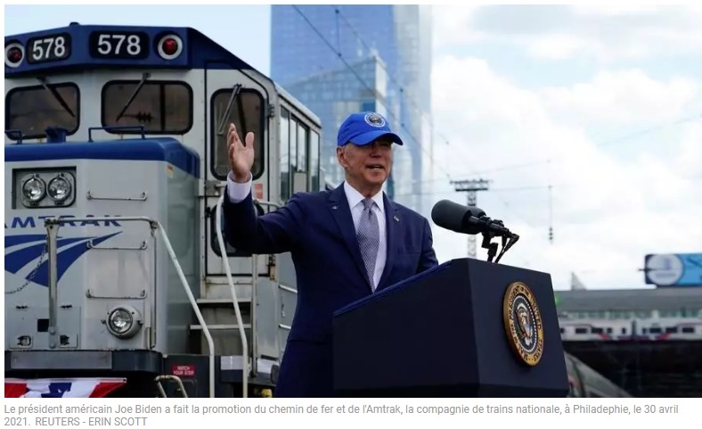 Le président américain Joe Biden a fait la promotion du chemin de fer