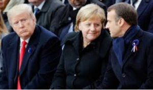 À Berlin, front uni de Merkel et Macron face à Trump