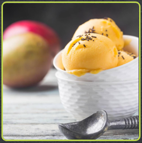 DESSERT GLACE À LA MANGUE