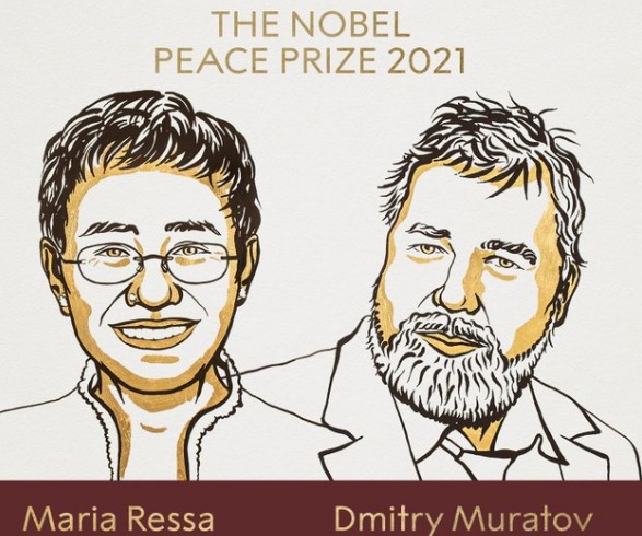 Le prix Nobel de la paix décerné à deux journalistes