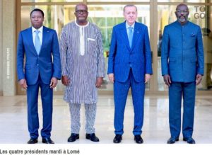 Les quatre présidents mardi à Lomé