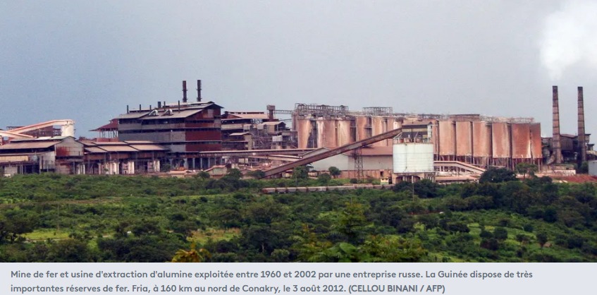 Guinée Mine de fer et usine