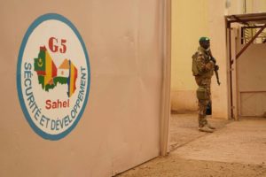 Le siège du G5 Sahel, à Sevare, au Mali, en mai 2018. | SEBASTIEN RIEUSSEC / AFP