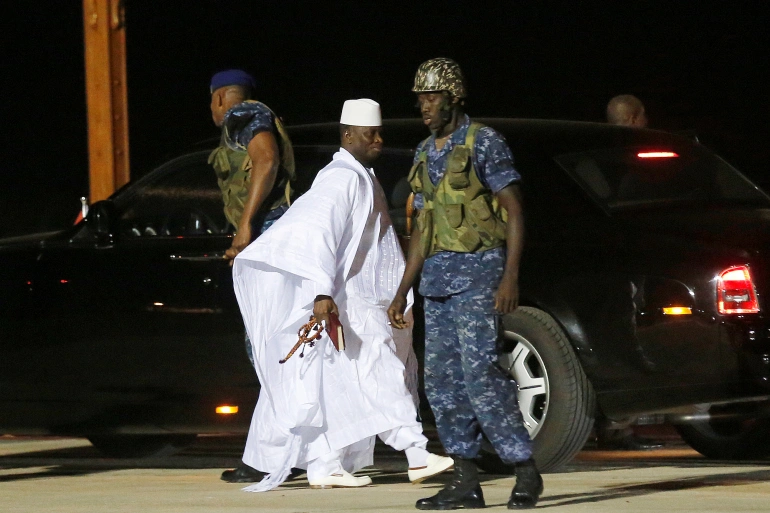L''ex-dirigeant exilé Jammeh de Gambie
