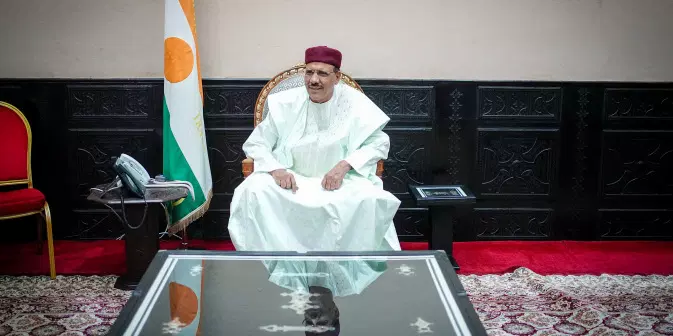 Mohamed Bazoum le président du Niger à Niamey