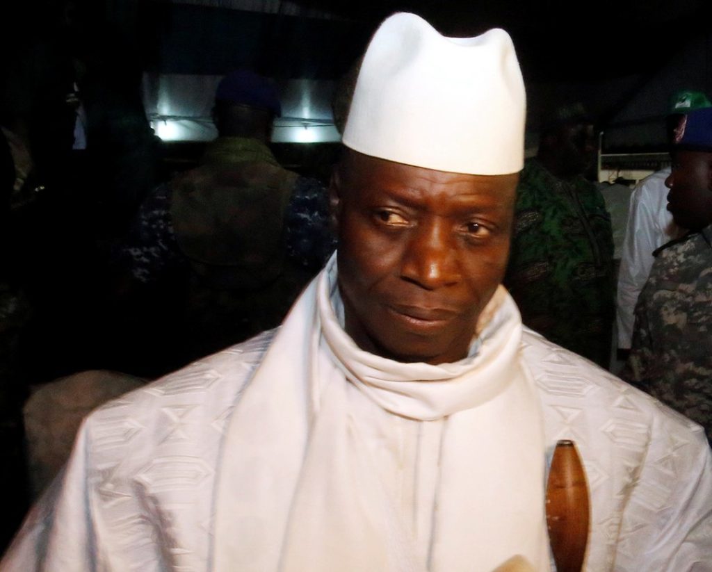 L’ancien président gambien Yahya Jammeh à Banjul en novembre 2016
