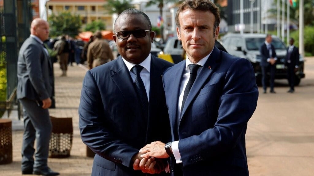 Emmanuel Macron et le président de la Guinée-Bissau, Umaro Sissoco Embalo