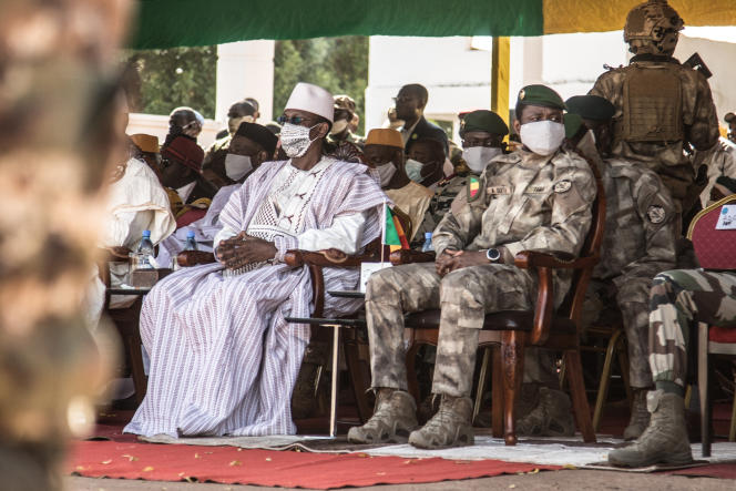 Choguel Kokalla Maïga, et le président, Assimi Goïta, à Kati