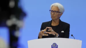 Christine Lagarde la présidente de la Banque centrale européenne (BCE)