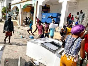 Haïti pillage violence et incendie