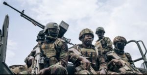 Des soldats kényans à Goma dans le cadre d'une force régionale est-africaine