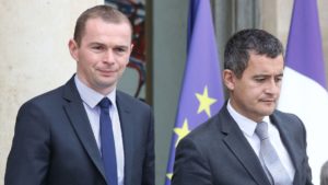 Les ministres de l'Intérieur Gérald Darmanin et du Travail Olivier Dussopt
