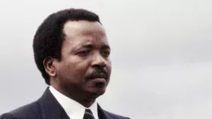 Paul Biya ici le 21 juin 1983 à Yaoundé. AFP - PIERRE GUILLAUD