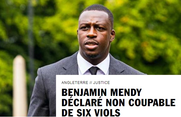 BENJAMIN MENDY DÉCLARÉ NON COUPABLE DE SIX VIOLS