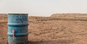 Les restes de la mine Cominak près d'Arlit au Niger
