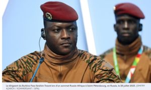 Le dirigeant du Burkina Faso Ibrahim Traoré