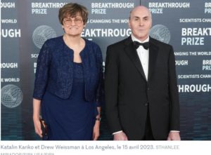 Le prix Nobel de médecine décerné à Katalin Kariko et Drew Weissman